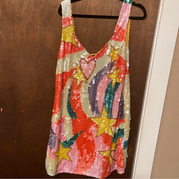 Stars and hearts sequin mini dress - Picture 6 of 7
